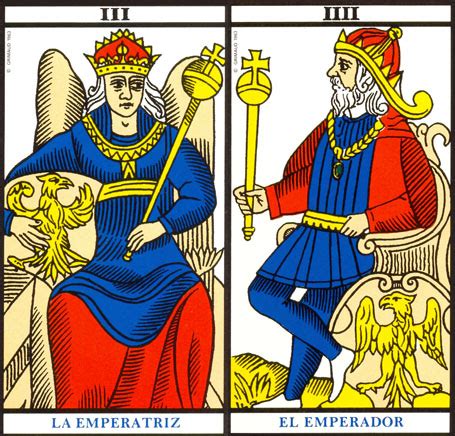 emperador y emperatriz tarot|EL EMPERADOR